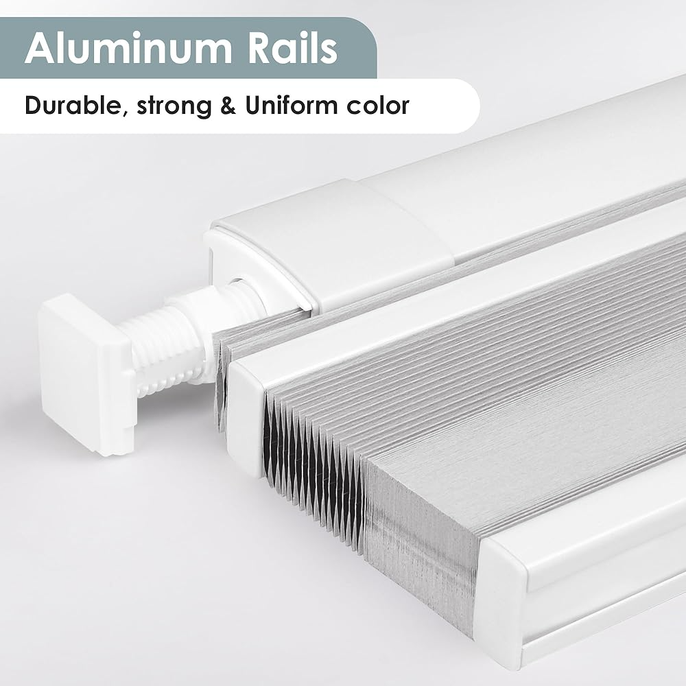 No-Drill Blackout Soft Cream Cellular Shades