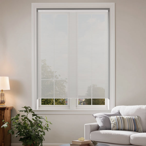 No-Drill Blackout Soft Cream Cellular Shades