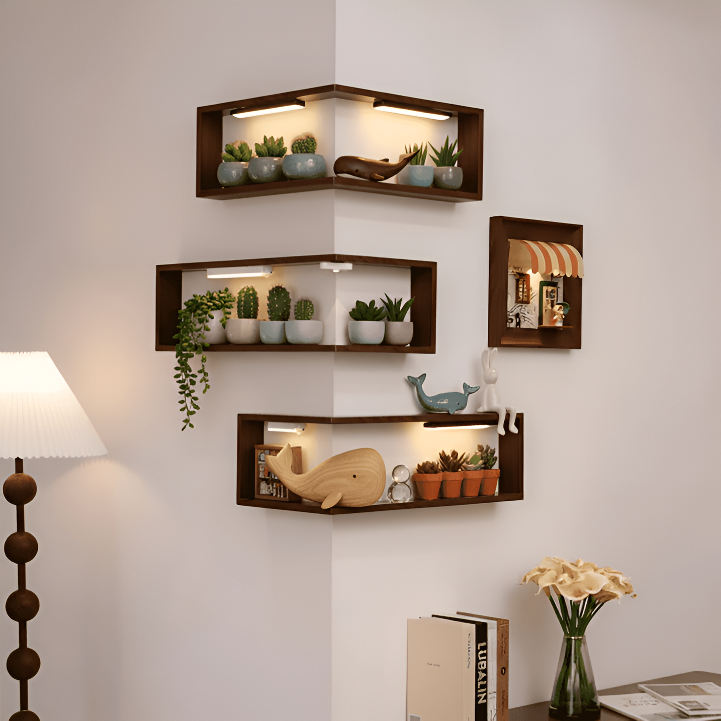 Smart Corner Shelves